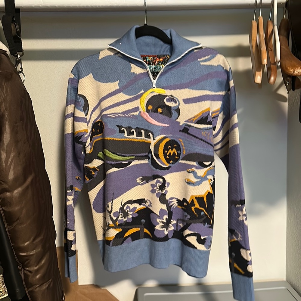 MUKZIN size S half zip sweater